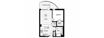 Vinz on Fairfax Apartments in Los Angeles, California A8 Floor Plan