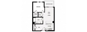Vinz on Fairfax Apartments in Los Angeles, California B1 Floor Plan