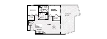 Vinz on Fairfax Apartments in Los Angeles, California C11 Floor Plan