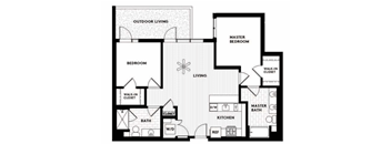 Vinz on Fairfax Apartments in Los Angeles, California C3 Floor Plan