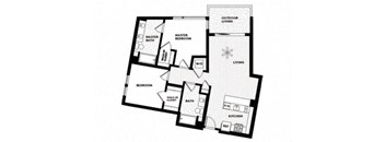 Vinz on Fairfax Apartments in Los Angeles, California C4 Floor Plan