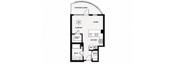 Vinz on Fairfax Apartments in Los Angeles, California E2 Floor Plan
