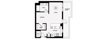 Vinz on Fairfax Apartments in Los Angeles, California E4 Floor Plan