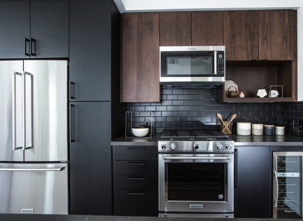 Vinz on Fairfax Apartments in Los Angeles, California Model Kitchen