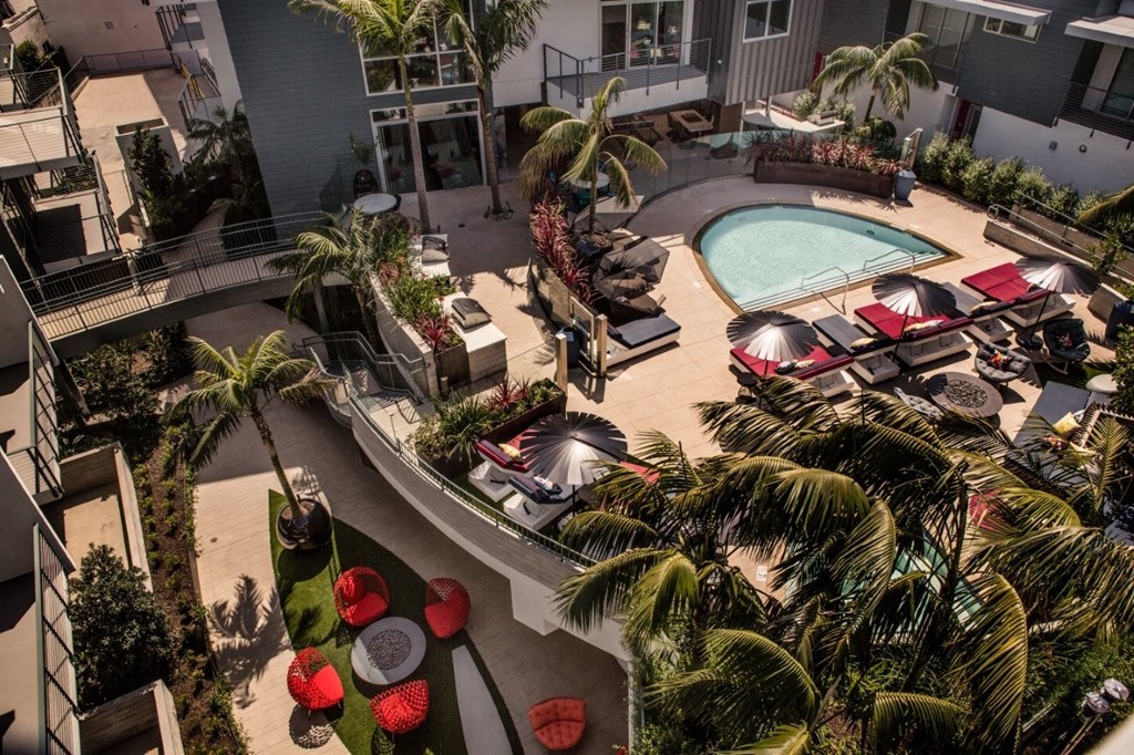 Vinz on Fairfax Apartments in Los Angeles, California Pool with Lounge Chairs