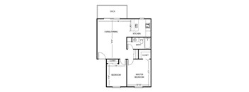 Vue Kirkland Apartments in Kirkland, Washington Two Bedroom Floor Plan