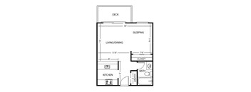 Vue Kirkland Apartments in Kirkland, Washington Studio Floor Plan