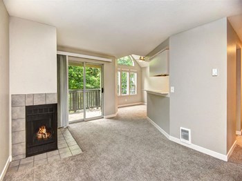 Orchard Ridge Living Room with Fireplace and Balcony - Photo Gallery 19
