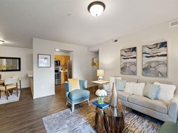 The Crossings at Chapel Hill Living Room with View into Kitchen and Dining Room The Crossings at Chapel Hill Living Room with View into Kitchen and Dining Room - Photo Gallery 2