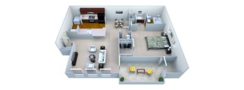 Walton Crossing Apartments A1 Floor Plan