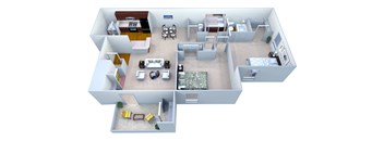 Walton Crossing Apartments B1 Floor Plan