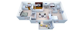 Walton Crossing Apartments B2 Floor Plan