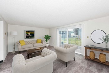 Wellington Court Townhomes Model Living Room - Photo Gallery 2