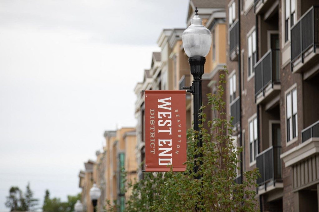West End District Exterior and Sign