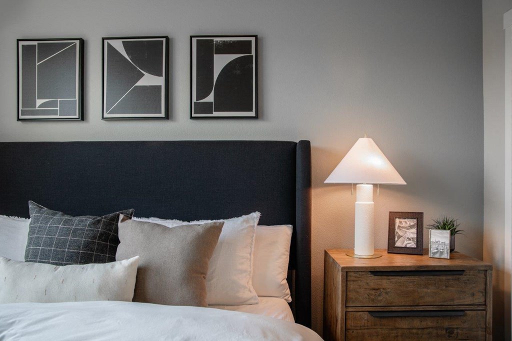 West End District Apartments in Beaverton, Oregon Model Bedroom