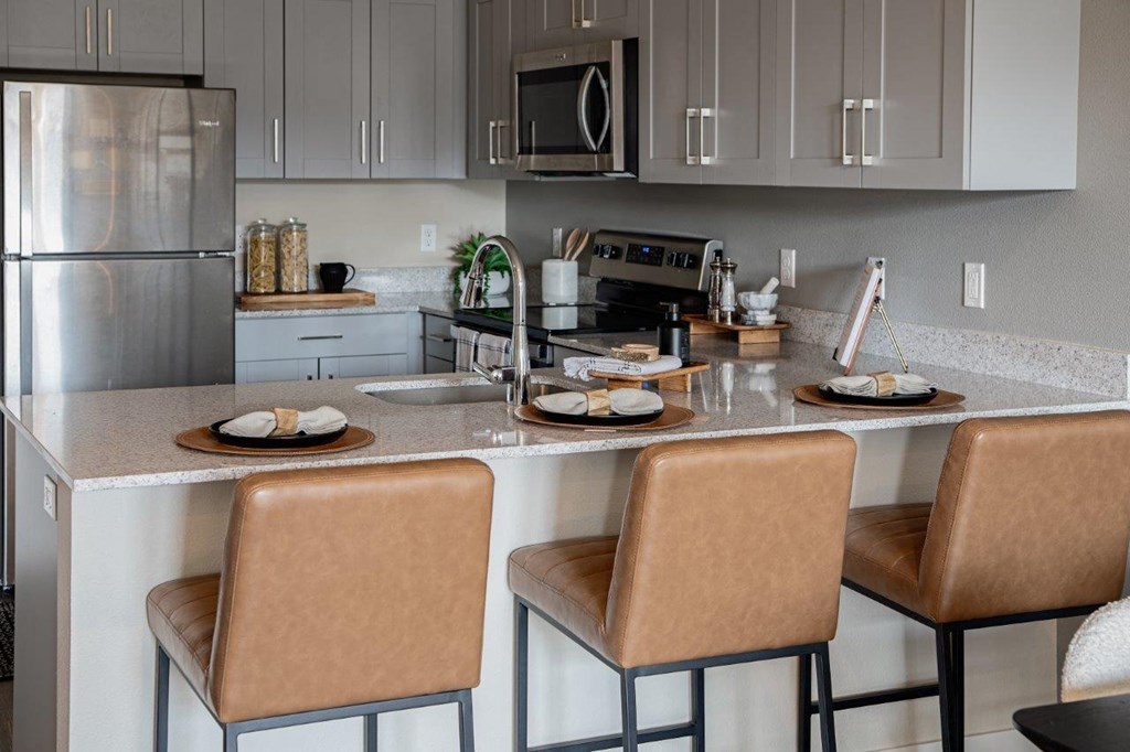 West End District Apartments in Beaverton, Oregon Model Kitchen