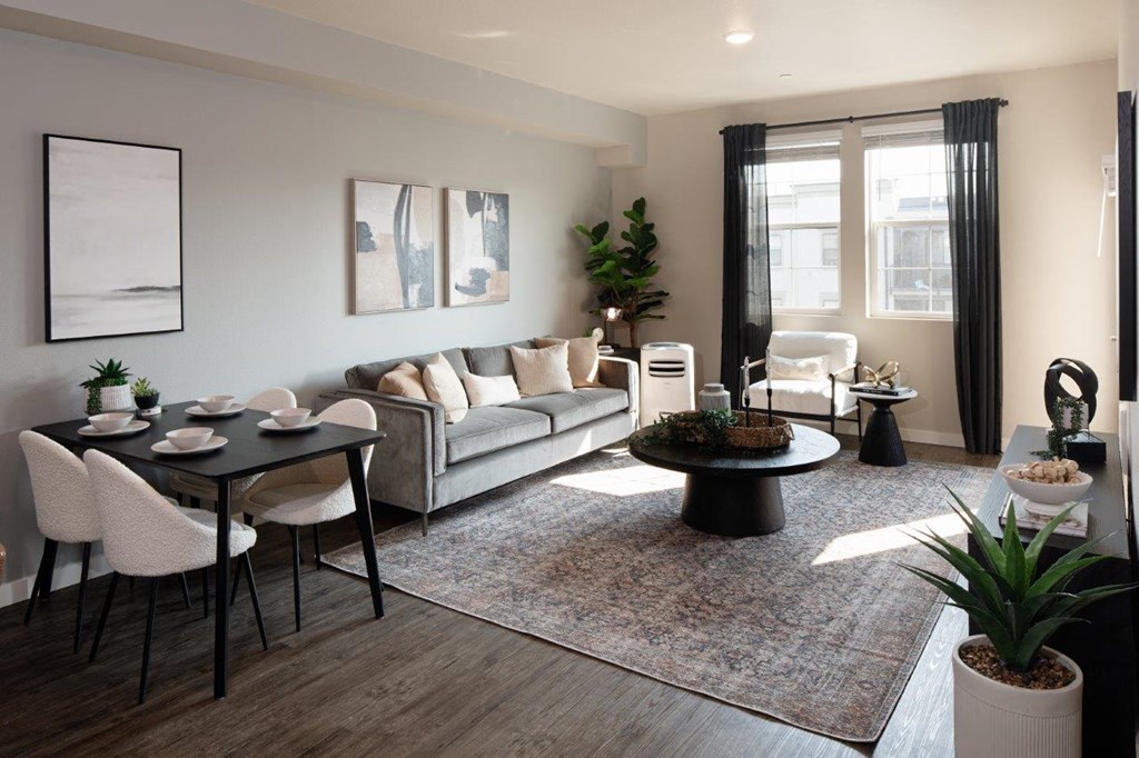 West End District Apartments in Beaverton, Oregon Model Living Room