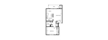 Westridge Apartments 1 Bed 1 Bath Floor Plan