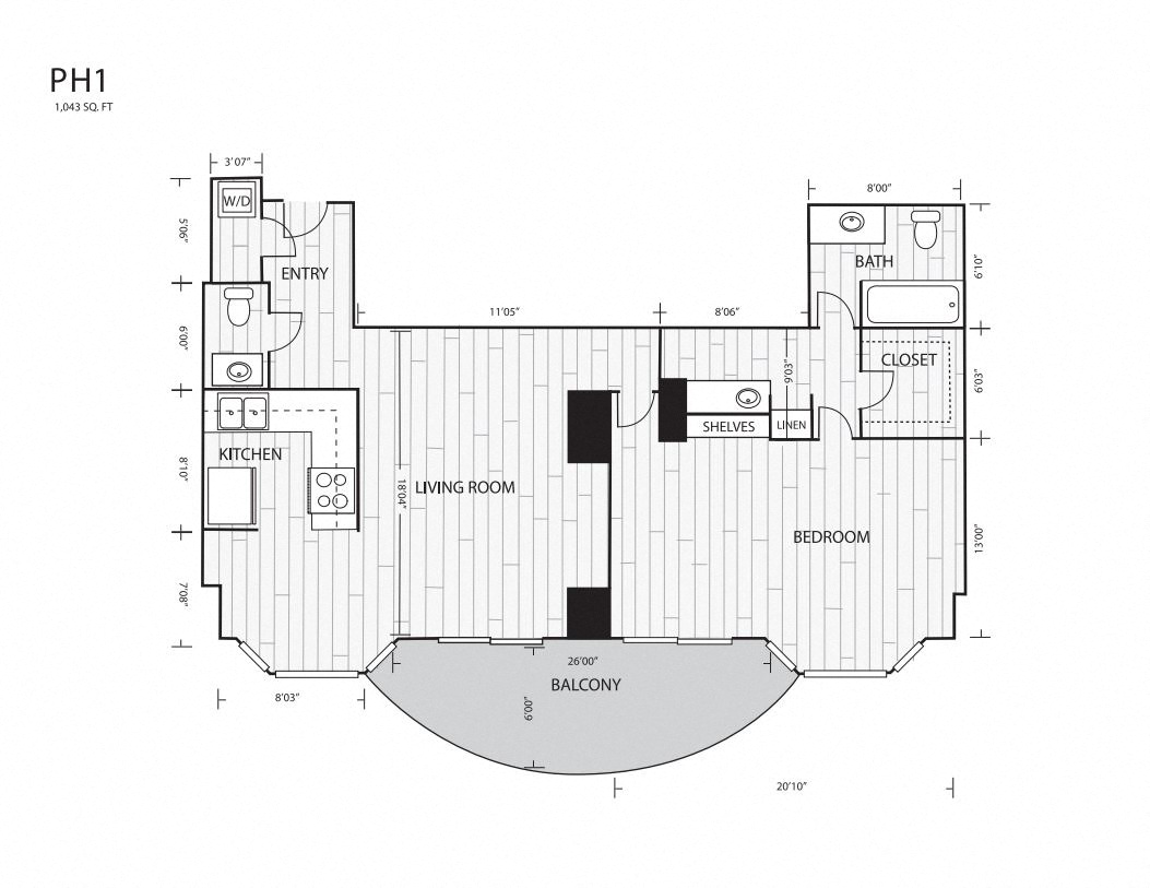 Whitney Uptown PH1 Floor Plan