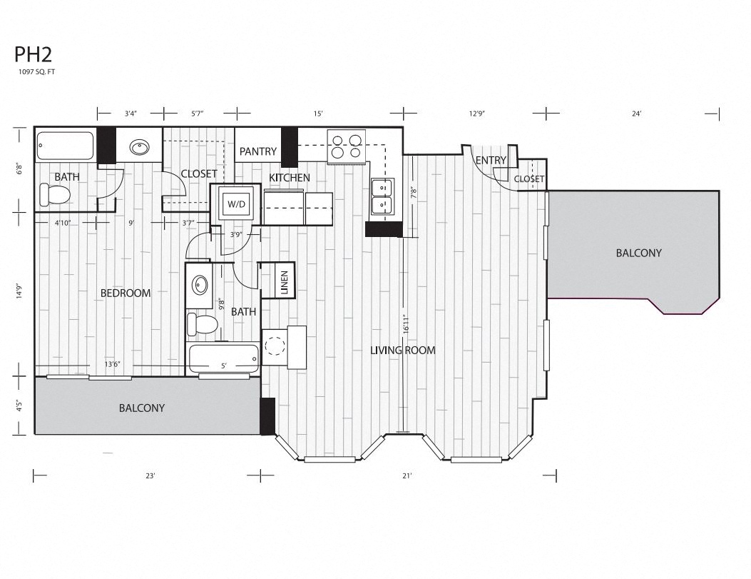 Whitney Uptown PH2 Floor Plan