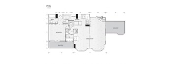Whitney Uptown Apartments in Dallas, Texas PH5P Floor Plan
