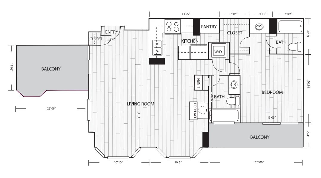 Whitney Uptown PH3 Floor Plan