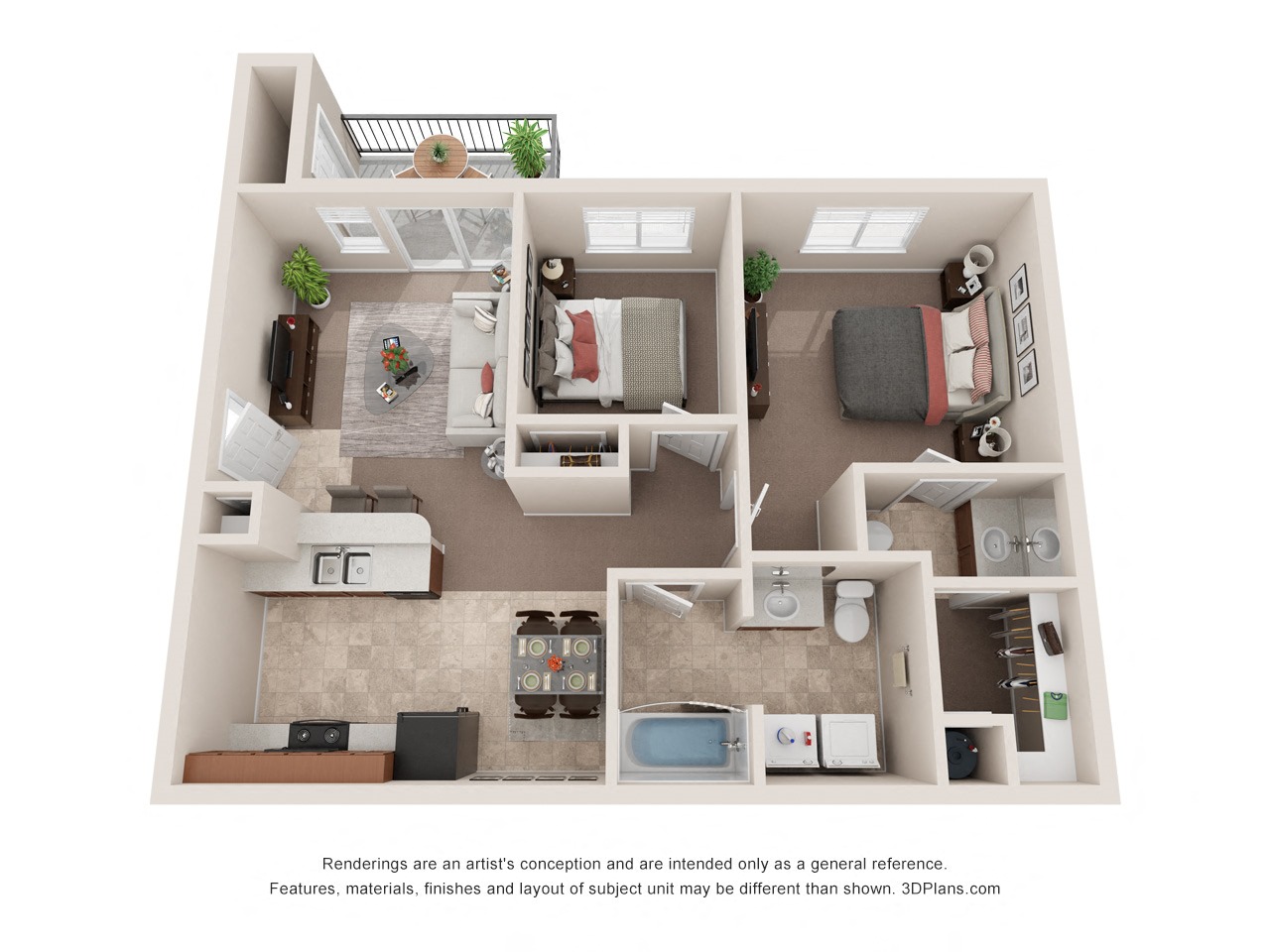 Woodland Meadows 2x1.5 Floor Plan
