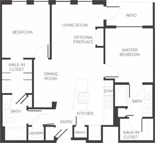 Wynkoop Laramer Arapahoe Denver, CO City House Apartments 2 bedroom 2 bath