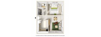 a floor plan of a studio apartment