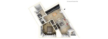 Yard Apartments 1 Bed 1 Bath A Floor Plan