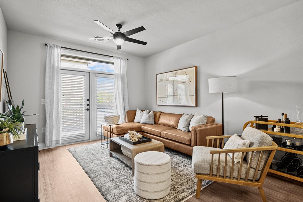 living room at Lenox Grand, Austin, TX 78727