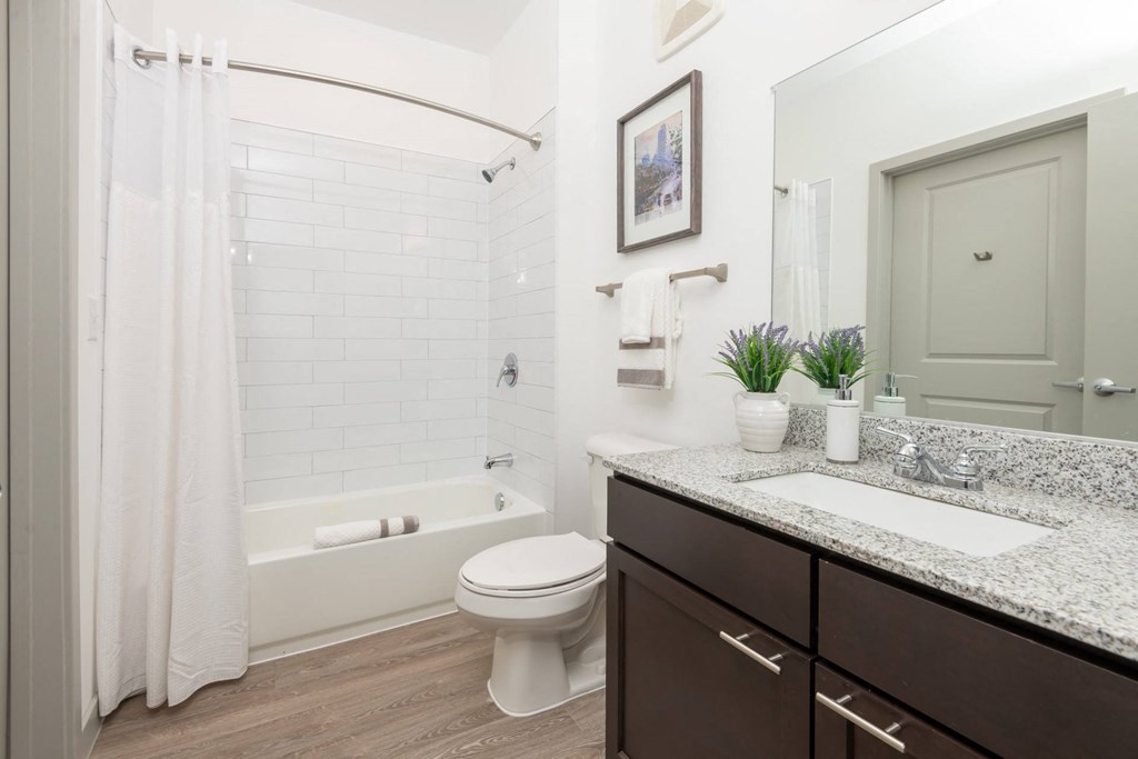 Zen Apartments Bathroom with Bathtub