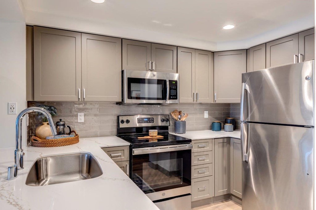 Met Tower Apartments Model Kitchen