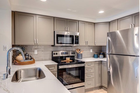 Met Tower Apartments Model Kitchen