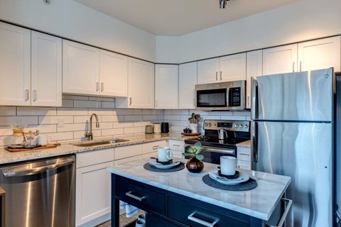 Met Tower Apartments Model Kitchen