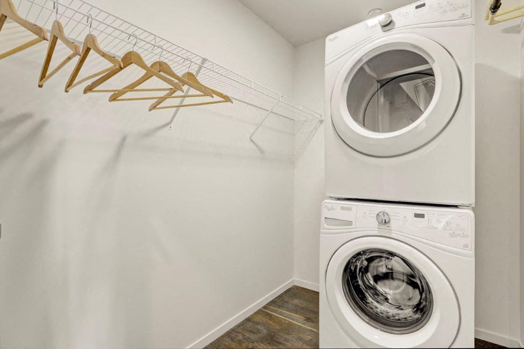 Sparc Apartments Closet and Washer and Dryer Sparc Apartments Closet and Washer and Dryer