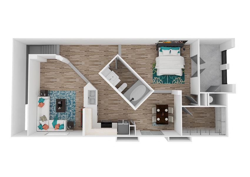Zone Luxe Apartments Balance Floor Plan