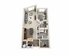 Waterscape at Juanita Village Apartments A1AD Floor Plan Waterscape at Juanita Village Apartments A1AD Floor Plan