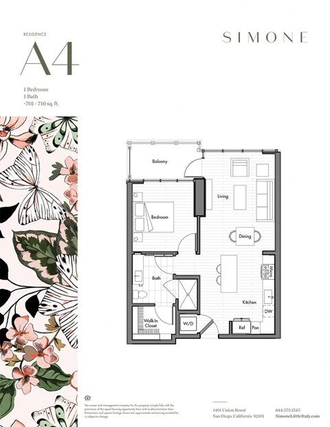 floor plan of the third level of a 4 bedroom apartment