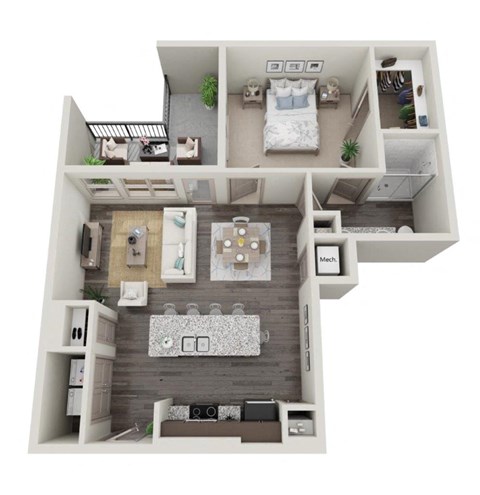 Cromwell at Plum Creek Apartments A5 Floor Plan