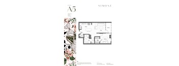 floor plan of 55 north luxury apartments to rent in the north end of boston