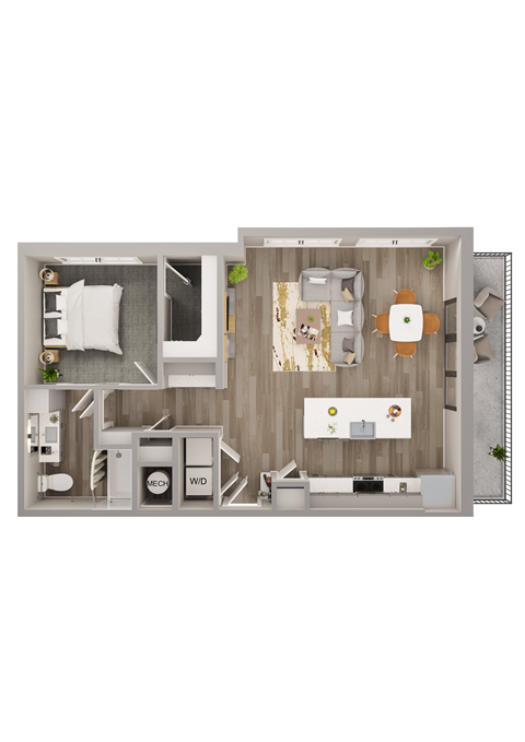 Lenox Bayside 3D Floor Plan A5 ATL