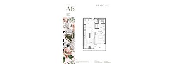 floor plan of 55 north luxury apartments to rent in the north end of boston