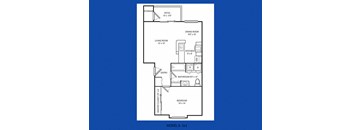 Keyway Apartments in Port Orchard, Washington One Bedroom Floor Plan