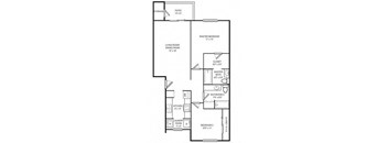 Keyway Apartments 2D Floor Plans - Two Bedroom B