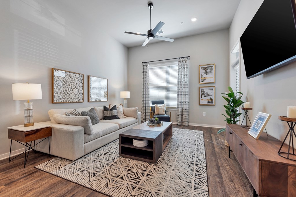 Avenue64 Luxury Apartments in O'Fallon, Missouri Model Living Room