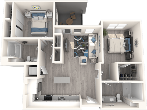 Park on First B1 3D floor plan