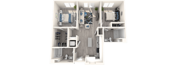 Park on First B2.2 3D Floor Plan