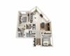 Waterscape at Juanita Village Apartments B2C Floor Plan Waterscape at Juanita Village Apartments B2C Floor Plan