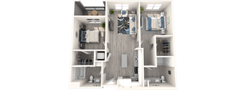 Park on First B3 3D Floor Plan